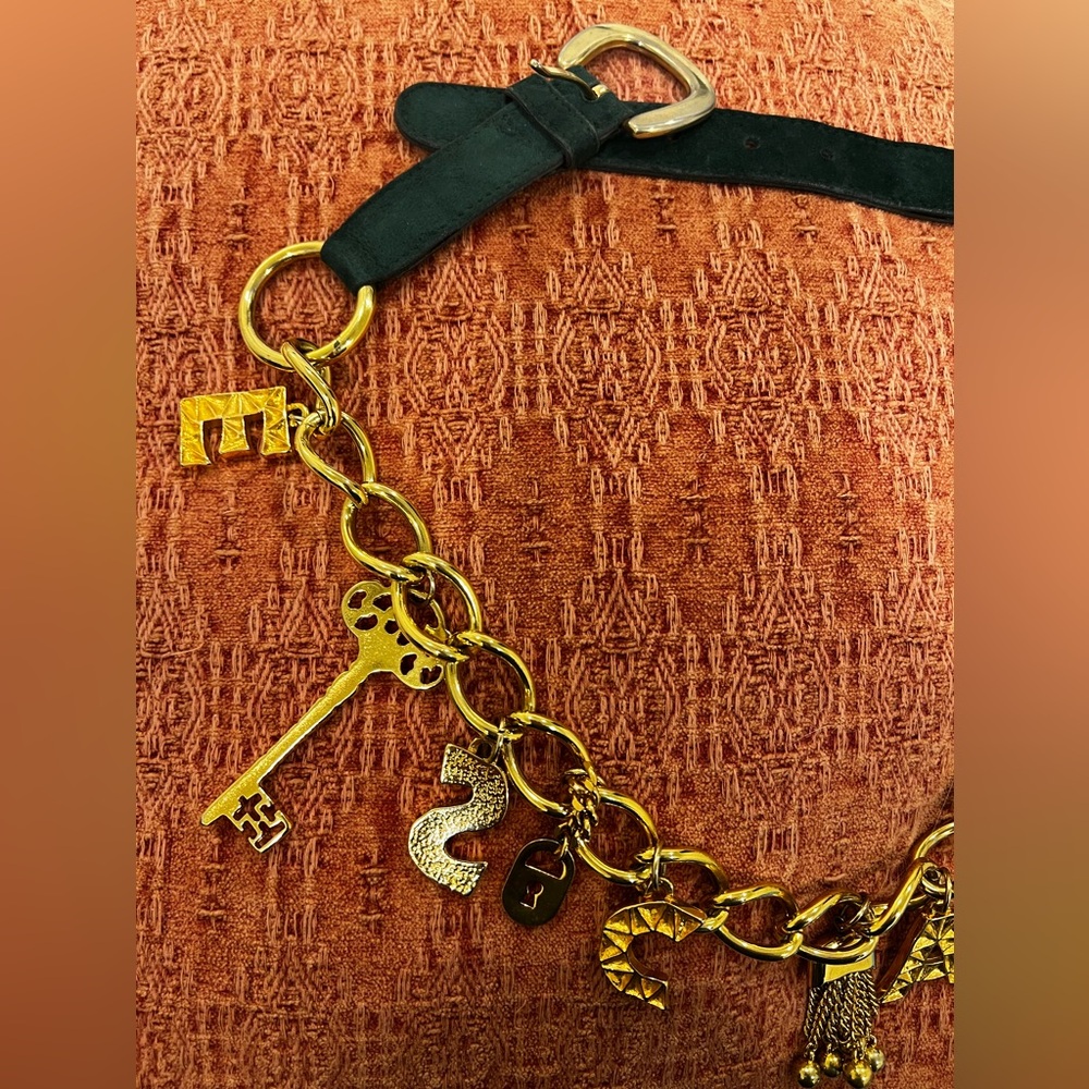 Vintage escada charm belt